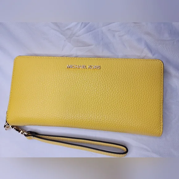 Michael Kors Yellow Wallet - Picture 1 of 4